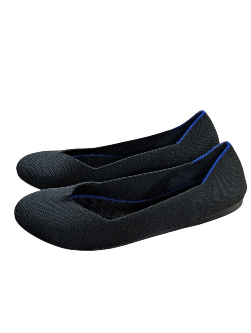 Rothy's The Daily Flat Round Toe Slip On Ballet Flat Black Size 10